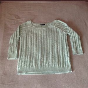 American Eagle 3/4 sleeve blue sweater size M